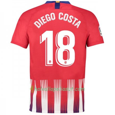 Jalkapallo Pelipaidat Atlético Madrid Diego Costa 18 Kotipaita 2018-2019 Lyhythihainen
